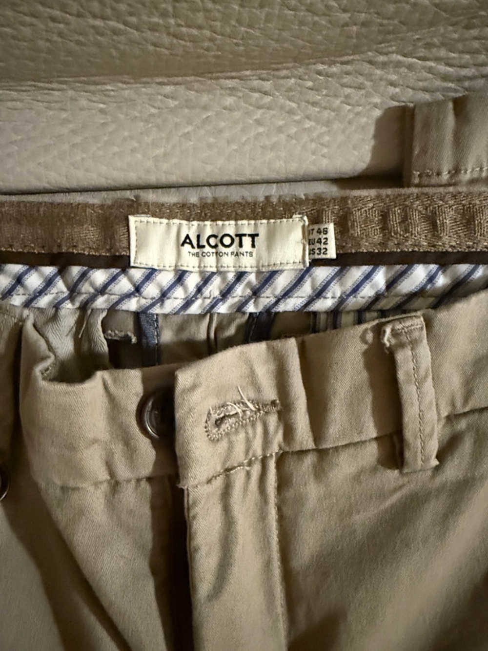 Alcott Men's Chino Pants in Taupe - Picture 2 of 4